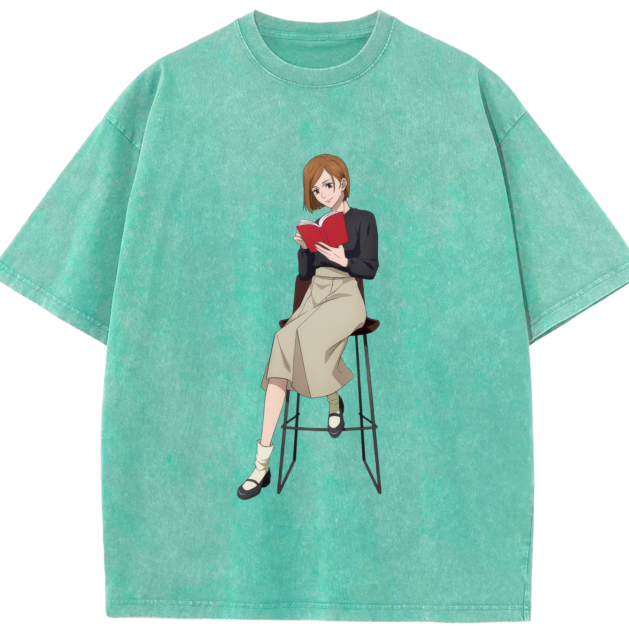 （画像用） 呪術廻戦 Jujutsu Kaisen 綿100% ヴィンテージ風 半袖Tシャツ（フロントプリント）